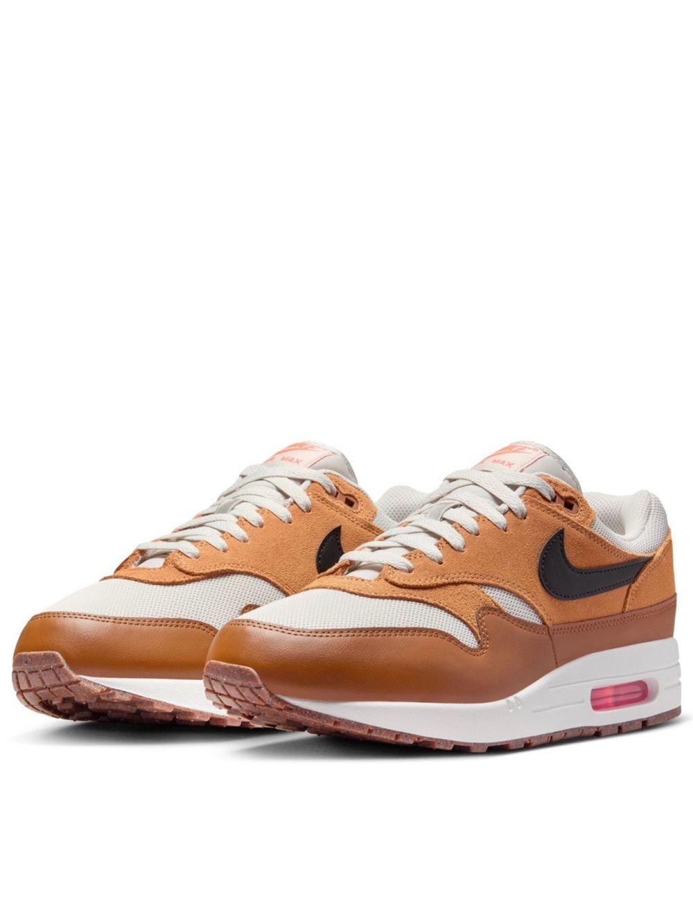 NEW Nike Air Max 1 Essential- Light Bone/Black-Flax: FZ5808 004 (Size 10.5)